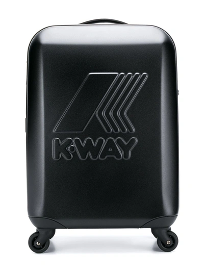 K-way System Mini Trolley Suitcase In Black