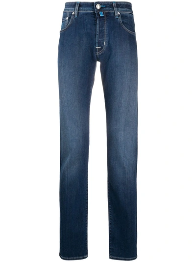 Jacob Cohen Comfort Mid-rise Straight-leg Jeans In Blue