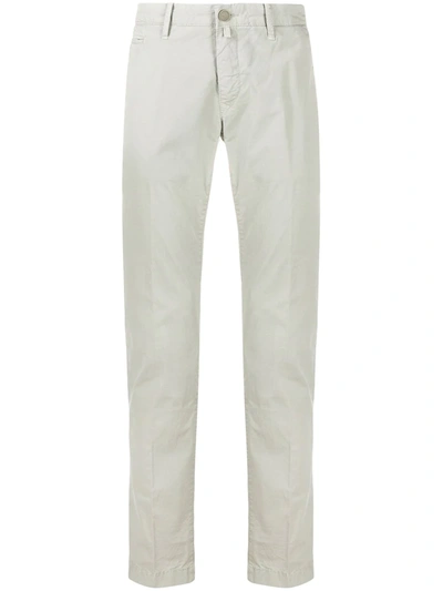 Jacob Cohen Bobby Comfort Chino Trousers In Grey