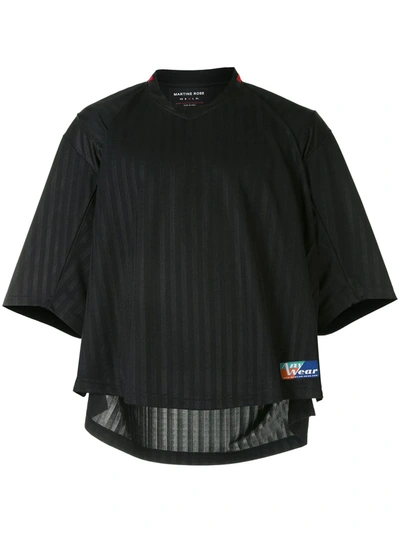 Martine Rose Dekker Football T-shirt In Black