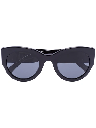 Versace Black Medusa Emblem Round Sunglasses
