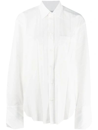 Balenciaga Plissee Shirt In 9000 White