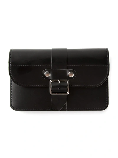 Comme Des Garçons Buckled Purse In Black