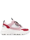 Versace Jeans Couture Speed Sneakers In White And Pink In Multicolour