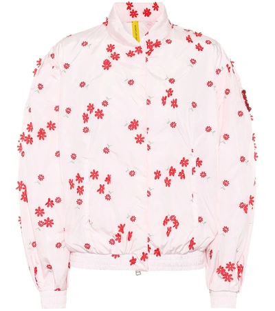 Moncler Genius + 4 Simone Rocha Persea Appliquéd Embroidered Shell Down Bomber Jacket In Pink