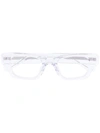 Ambush Clear Slim Square Optical Glasses In White