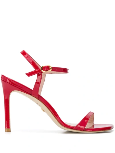 Stuart Weitzman Alonza Open-toe Sandals In Red