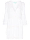 Melissa Odabash Victoria Embroidered Beach Dress In White