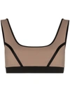 Ernest Leoty Blandine Sports Bra In Brown