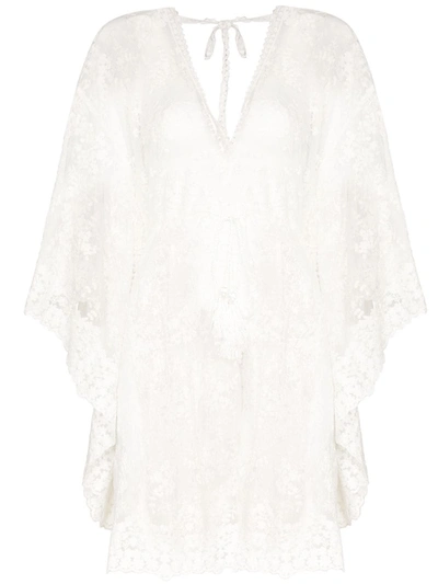Melissa Odabash Cindy Lace Beach Cover-up In White