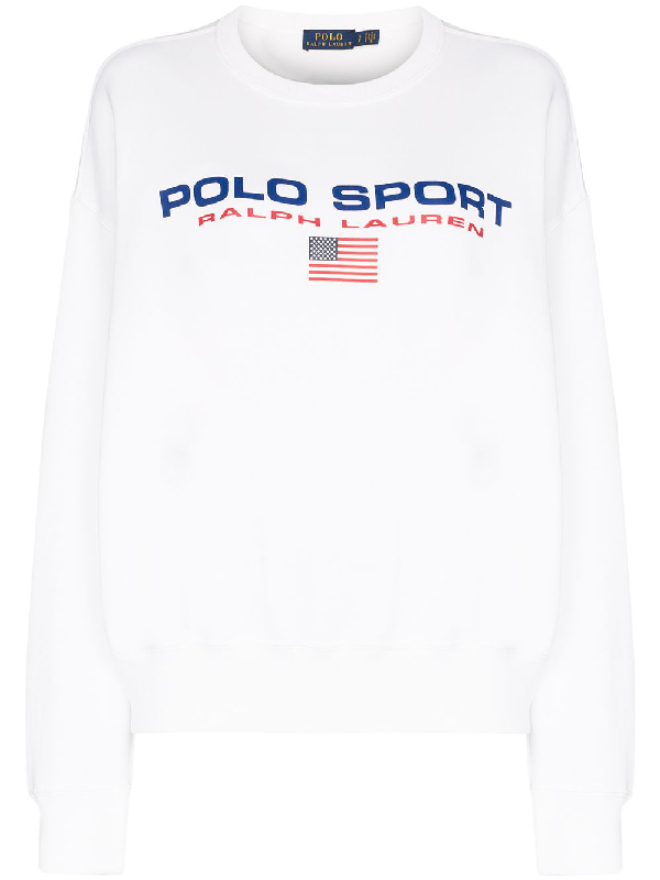 white ralph lauren sweatshirt