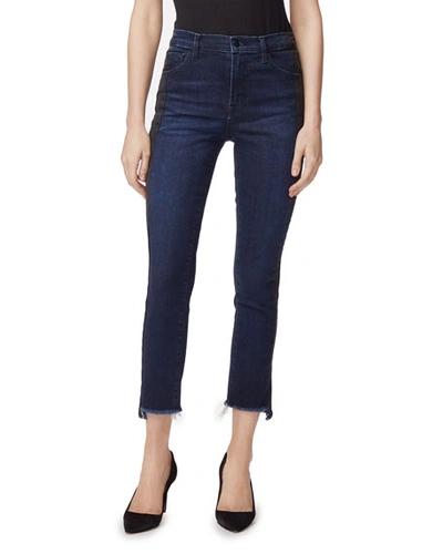 J Brand Ruby High-rise Cropped Cigarette Jeans In Duality