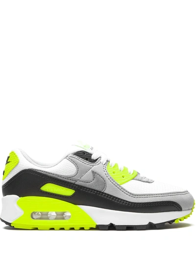 Nike Air Max 90 Leather, Suede And Mesh Trainers In Grey