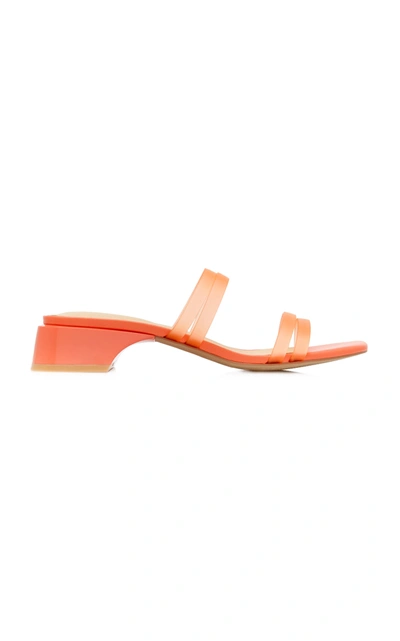 Miista Hamuera Vinyl Sandals In Orange