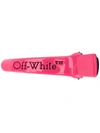 Off-white Logo-print Acetate Hair Clip In Pink