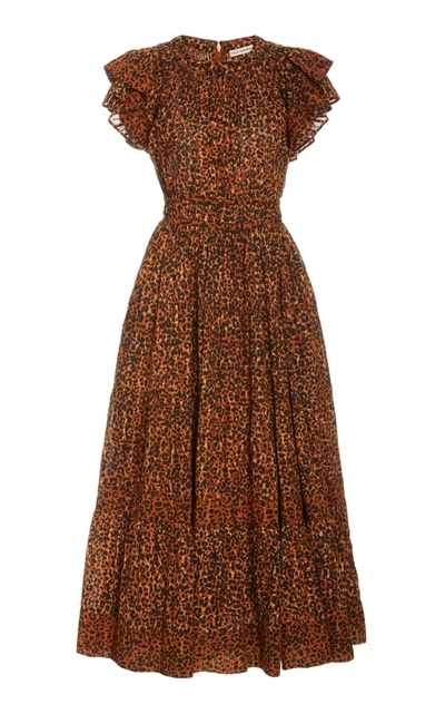 Ulla Johnson Iona Ruffled Cotton Dress In Print