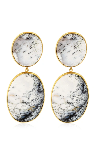 Bahina Women's Opal 18k Yellow Gold Earrings In Multi