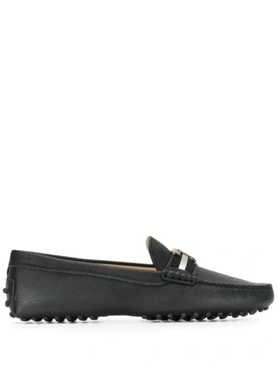 Tod's Gommino Driving Shoes In Black