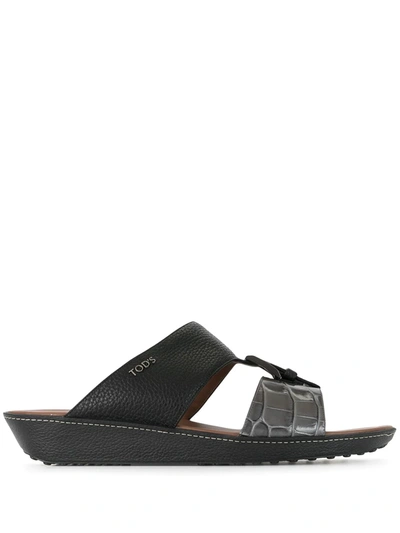 Tod's Open-toe Sandals In Grey