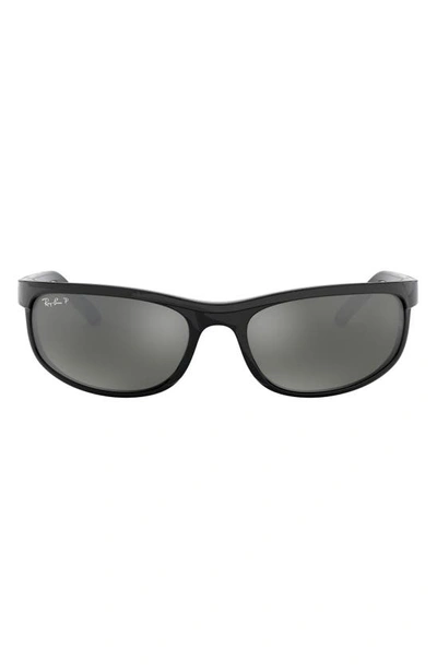 Ray Ban Sunglasses Unisex Predator 2 - Black Frame Grey Lenses Polarized 62-19