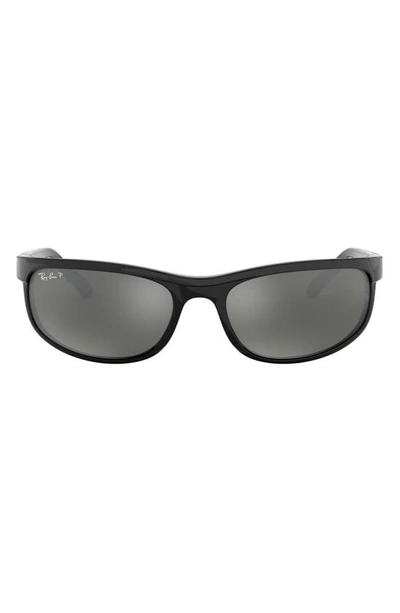 Ray Ban Predator 2 Rox_frame Black Frame Grey Lenses Polarized 62-19 In  Silver | ModeSens