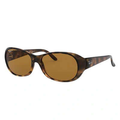 Ray Ban Rb4061 Sunglasses Tortoise Frame Brown Lenses Polarized 55-15