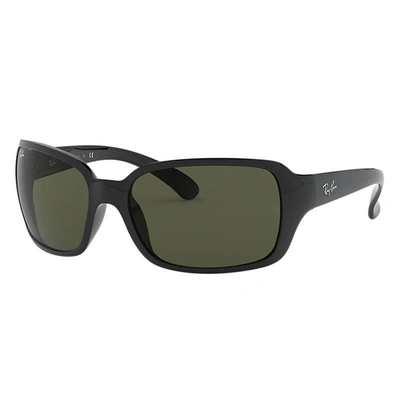 Ray Ban Rb4068 Sunglasses Black Frame Green Lenses 60-17