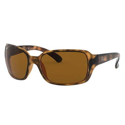Ray Ban Rb4068 Sunglasses Tortoise Frame Brown Lenses Polarized 60-17 In Havana