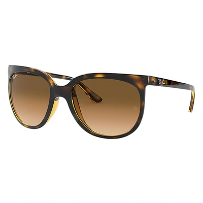 Ray Ban Cats 1000 Sunglasses Tortoise Frame Brown Lenses 57-19
