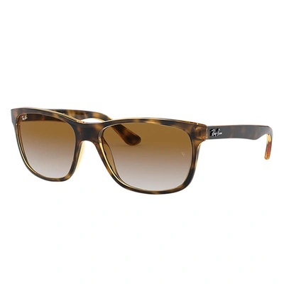 Ray Ban Rb4181 Sunglasses Light Havana Frame Brown Lenses 57-16