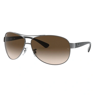 Ray Ban Rb3386 Sunglasses Black Frame Brown Lenses 63-13