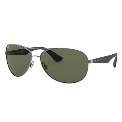 Ray Ban Rb3526 Sunglasses Black Frame Green Lenses Polarized 63-14