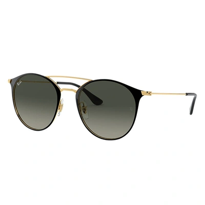 Ray Ban Rb3546 Sunglasses Gold Frame Grey Lenses 52-20