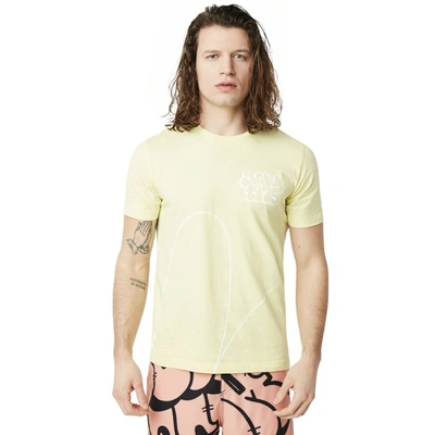 Oakley Pale Lime Yellow Staple Graffiti T-shirt Short Sleeve In Yellow,lime