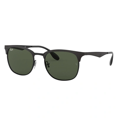 Ray Ban Rb3538 Sunglasses Black Frame Green Lenses 53-19 In Schwarz