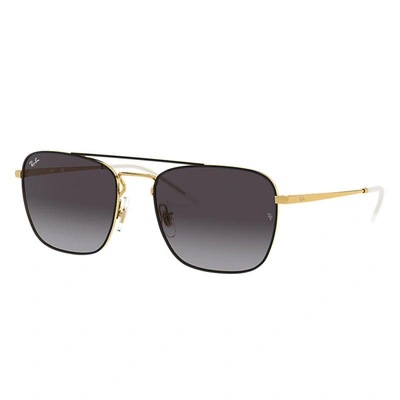 Ray Ban Rb3588 Sunglasses Gold Frame Grey Lenses 55-19