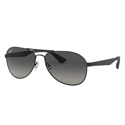 Ray Ban Rb3549 Sunglasses Black Frame Grey Lenses Polarized 61-16