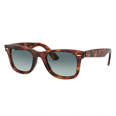 Ray Ban Wayfarer Ease Sunglasses Tortoise Frame Blue Lenses 50-22