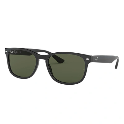 Ray Ban Rb2184 Sunglasses Black Frame Green Lenses 57-18 In Schwarz