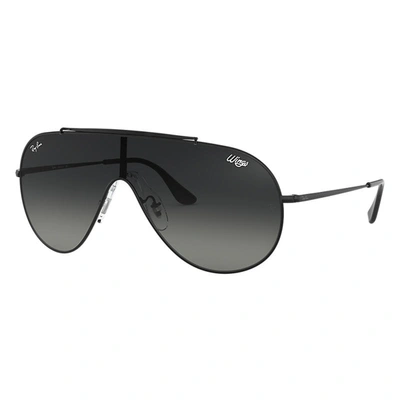 Ray Ban Wings Sunglasses Black Frame Grey Lenses 01-33