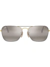 Ray Ban Caravan Sonnenbrillen Gold Fassung  Glas 58-15