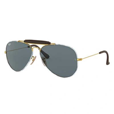 Ray Ban Rb3422q Sunglasses In Gold