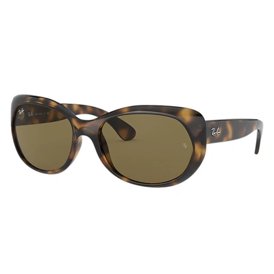 Ray Ban Rb4325 Sunglasses Tortoise Frame Brown Lenses 59-18 In Hellhavana