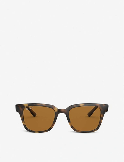 Ray Ban Rb4323 Sunglasses Tortoise Frame Brown Lenses 51-20