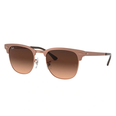 Ray Ban Clubmaster Metal @collection Sonnenbrillen Bronze-kupfer Fassung Rosa Glas 51-21