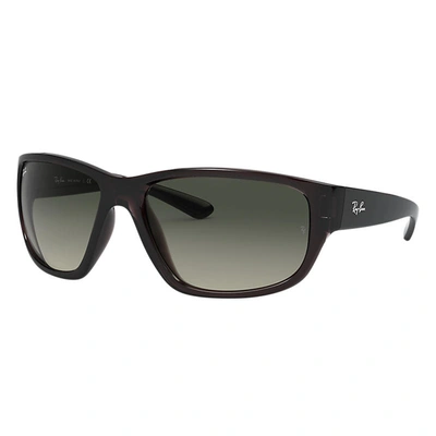 Ray Ban Rb4300 Sunglasses In Transparent Grey