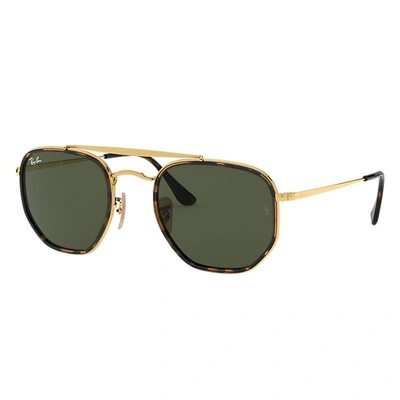 Ray Ban Marshal Ii Sunglasses Gold Frame Green Lenses 52-23