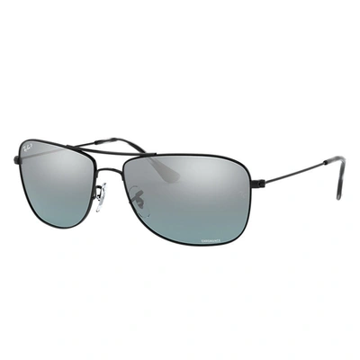 Ray Ban Rb3543 Chromance Sunglasses Black Frame Grey Lenses Polarized 59-16