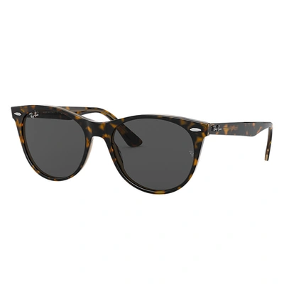 Ray Ban Wayfarer Ii Classic Sunglasses Tortoise Frame Grey Lenses 52-18