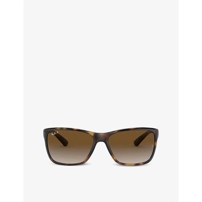 Ray Ban Rb4331 Sunglasses Tortoise Frame Brown Lenses Polarized 61-16 In Light Havana